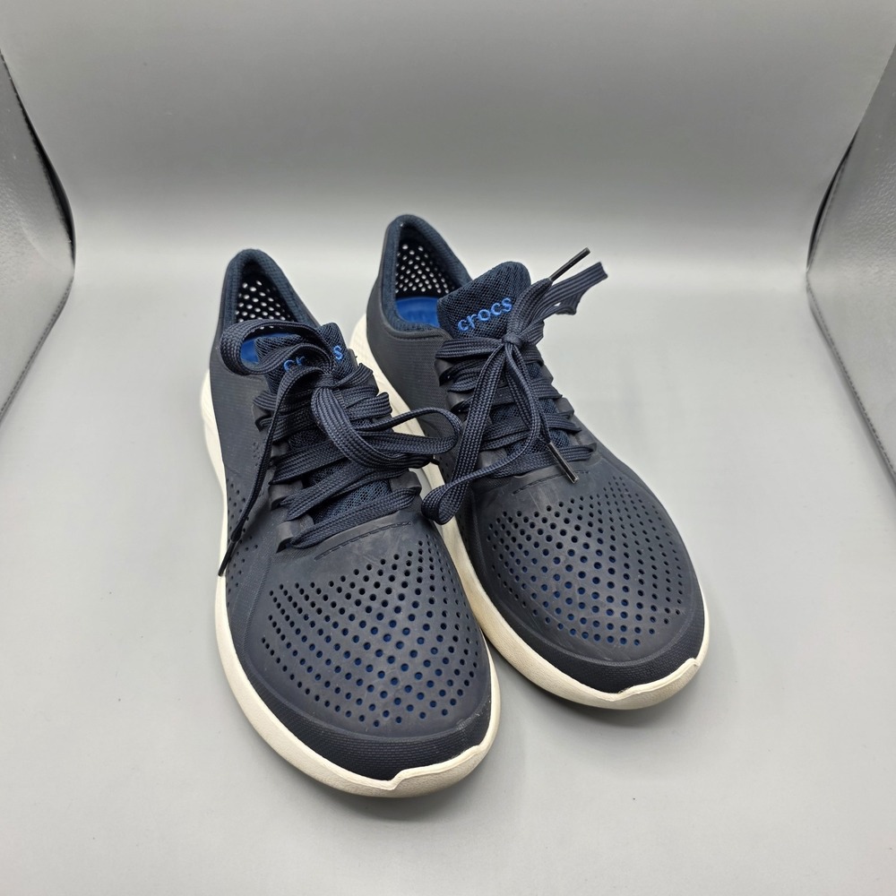 CROCS LiteRide Pacer Sneakers Mens 8 Blue Water Sport Comfort Breathable Shoes